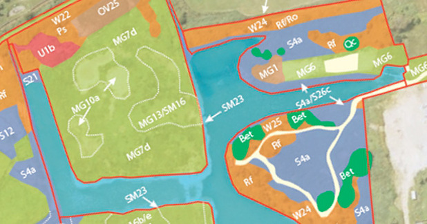 Vegetation map sample